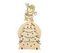 Jiuvaso Albero di Natale in Legno Decorativo per Feste, Decorazioni per la casa, Matrimoni, Ufficio, Tavolo, Scultura, centrotavola Creativo, Babbo Natale