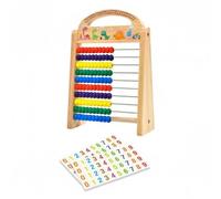 Jiuvaso Arithmetic Calculator Abaco Contatore Giocattolo Educativo Calcolatore Strumento Didattico in Legno con Design Classico E Perline per Riconoscimento