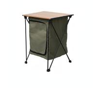 Jiuvaso Armadio Portatile da Campeggio Combinato d'Appoggio Armadietto Richiudibile con Ripiano Realizzato in Lega di Alluminio Perfetto per Uso Esterno Campeggio Viaggi E, Verde Militare