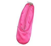 Jiuvaso Astuccio Portapenne con Motivo a Scarpetta Da Ballo con Chiusura a Cerniera, 7,8x2,7 Pollici, Tessuto Morbido per Uso Creativo, Rosa Rossa