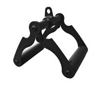 Jiuvaso Attacco per Barra Maniglia Double D Row, Robusto Cavo per Attrezzatura Fitness per Allenamento con Pesi, Limite di Rotazione del Capocorda