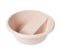 Jiuvaso Bacinella per lavare vestiti, tinozza per la casa con asse per lavare integrata per magliette, biancheria intima, pantaloni e calzini, Rosa