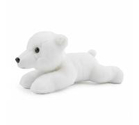 Jiuvaso Bambola Panda Peluche Realistica Giocattolo Peluche Animale Imbottito Morbidissimo Compagno Comfort Adatta a Bambini Pausa Sonno Regali Festa Cameretta, Orso Polare