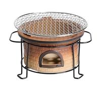 Jiuvaso Barbecue da Campeggio Compatto Multiuso con fornello a Carbone, Grill da Viaggio, Cucina, Picnic, all'aperto