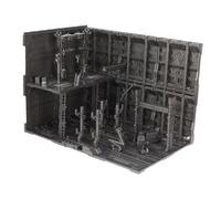 Jiuvaso Base Espositiva Ad Incastro, Modello di Giocattolo, Garage per Riporre Action Figure, Diorama Organizzatore, Stile H