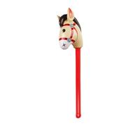 Jiuvaso Bastone a Forma di Cavallo Gonfiabile, Giocattolo, Bastone a Forma di Cavallo per Il Tempo Libero, Simpatico Bastone a Forma di, Pall, Rosso