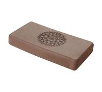 Jiuvaso Blocco per Esercizi, Pratico e Robusto, Accessorio per Meditazione, Pilates, Fitness, Palestra Domestica, stabilità, Marrone