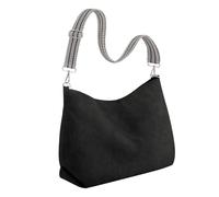 Jiuvaso Borsa a tracolla ed elegante in velluto a coste che va a fare shopping durante il Ringraziamento, Nero