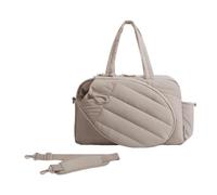 Jiuvaso Borsa da Tennis per Donna, Custodia per Racchetta, Borsone Sportivo Leggero, Borsa da Paddle Tennis, Marrone