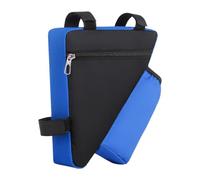 Jiuvaso Borsa di stoccaggio del Telaio per Biciclette, Tastiera per Tubo Superiore per Mountain Road Bici, Triangolare Pacchetto di Ciclismo con, Blu