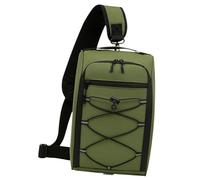 Jiuvaso Borsa Posteriore per Portapacchi Bicicletta, Borsa da Sella Posteriore per Bici, Portatile, Multifunzionale, Resistente all'Acqua, Impermeabile, Verde