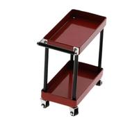 Jiuvaso Carrello portautensili RC per SCX10, Opera d'Arte realistica, Classico portautensili in Metallo a Doppio Strato per parcheggi, officine, Garage, Rosso