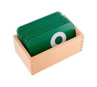 Jiuvaso Carte di Apprendimento 0-9 per Bambini, Giocattolo per Lo Studio Precoce, Giocattolo per Contare, Carte Numeriche per Bambine, Bambini, Professionale