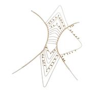 Jiuvaso Catena da Spalla, Catena da Braccio, Moda, Costume, Bikini, Accessori, Gioielli, Scialle, per Sposa, Cosplay, Donne, Spiaggia, Vacanza