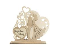 Jiuvaso Centrotavola in legno, insegna in legno, decorazione da tavolo per, opera d'arte, decorazione da tavolo da collezione per matrimonio, Style a