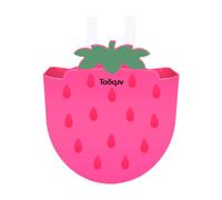 Jiuvaso Cestino per Bicicletta per Bambini Cestino Multifunzione per Bicicletta Portatile da Esterno Regalo per Ciclismo Shopping Accessori creativi per Il, Rosa Rossa