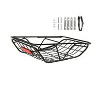 Jiuvaso Cestino Posteriore per Bici Robusto | Struttura a Rete metallico, Versatile, Cesto in ferro Kit di Montaggio, per Spesa, Commissioni Quotidiane, Ciclisti