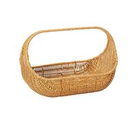 Jiuvaso Cesto da Picnic Intrecciato, Decorazione per la casa, Multiuso, portafrutta Creativo, portaoggetti per Regali, Raccolta, casa, bancone, Giardino