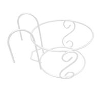 Jiuvaso Cesto portavasi sospeso Rotondo, Contenitore Multiuso per ringhiera, per Camera da Letto, terrazza, Patio, Esterno, L