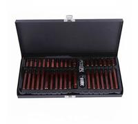 Jiuvaso Chiave Esagonale Set Professionale Set Cacciavite Set Bussole Esagonali Set Inserti Multilobo Struttura in Acciaio S2 Portatile per Meccanici, Scatola Di Ferro