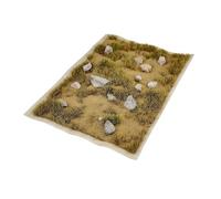 Jiuvaso Ciuffi d'erba Modello Mini Scenario Modello Fai da Te Treno Ferrovia Layout Gruppi di vegetazione Artificiale Strappati a Mano per 1/35 1/64 1/72, Giallo Invernale
