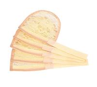 Jiuvaso Confezione Da 5 Grandi per Capelli in Pizzo per Fare La Coda Dei Capelli Afro Puff Coulisse per Parrucche con Fibbia Coda di E, Crema di colore