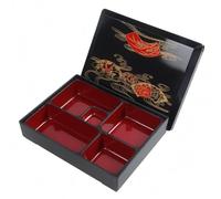 Jiuvaso Contenitore Alimentare Multi Scomparto Bento Box a Cinque Compartimenti Vassoio Interno Separato Plastica Resistente Adatto per Scuola Lavoro Viaggio Preparazione Pasti