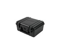 Jiuvaso Contenitore per Conservazione Scatola Porta Attrezzi Valigetta Rigida Custodia Organizer con Manico Stampato E Fermo Frontale in Polipropilene Adatto, Protezione, Array, Nero