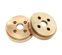 Jiuvaso Contrappeso Veicolo Ottone per Auto Rc Crawler 1 18 Peso Ruota Blocco Disco Equilibrio Migliorato Aumento Aderenza Distribuzione Peso Ottimizzata