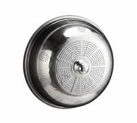 Jiuvaso Copertura in Acciaio Inossidabile Cupola Coperchio Paraschizzi Rete con Manico Pratico E Cupola Ampia per Servire in Modo Ordinato Adatta Patio Picnic con Amici, 65 Cm