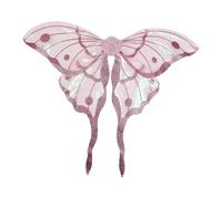 Jiuvaso Costume da Fata con E Lunghe Code per Bambini E Adulti, Rosa