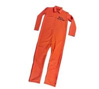 Jiuvaso Costume da Prigioniero, Costume di Halloween per Uomo, Comodo Completo Completo, da Cosplay per Eventi Festivi, spettacoli teatrali, L