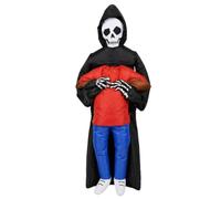 Jiuvaso Costume Gonfiabile Spettri Maschera Cappuccio Tuta Materiale Poliestere Effetto Divertente a Copertura Totale Adatto per Feste di Halloween Spettacoli