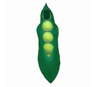Jiuvaso Costume per Bambini Abito Travestimento Ruolo Cosplay Baccello Pisello Pod con Cappuccio Lunga Riconoscibile Tessuti, Verde, Costume A Baccello Di Pisello Per Bambini