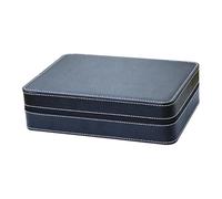 Jiuvaso Custodia per orologi, scatola porta orologi, contenitore pratico con cerniera, organizer per esposizione, per viaggi, casa, papà, collezionisti, 10 Slot 28x20x7.5 Cm