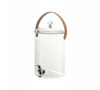 Jiuvaso Dispenser per Bevande Caraffa Contenitore Spigot Bocca Versatile Coperchio Sigillato Manico Ergonomico Funzione Adatto a Feste Cucina Picnic All’aperto, 6L