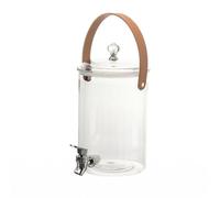 Jiuvaso Dispenser per Bevande Caraffa Contenitore Spigot Bocca Versatile Coperchio Sigillato Manico Ergonomico Funzione Adatto a Feste Cucina Picnic All’aperto, 3.8L