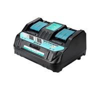 Jiuvaso Dispositivo di Ricarica per Batteria per Trapano DC18RD, Accessorio per elettroutensile Professionale a 2 Porte, Pezzo di Ricambio per 14,4-18 V