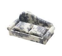 Jiuvaso Divano portagioie Contenitore per Arredamento, Design con Doppio Cuscino, Divano in Miniatura apribile per esporre i ricordi delle Donne e della, Grigio Viola