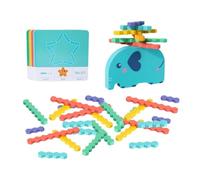 Jiuvaso Equilibrio Stack Game Wooden 40 carte per i genitore Children Interaction Game Attività di apprendimento per Child Preschool