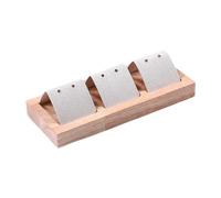 Jiuvaso Espositore per Orecchini, espositore per Gioielli, organizzatore per Gioielli, Base in Legno Rustico, per Orecchini, Supporto Pendente per Artigianato, Tieni 3 Coppie