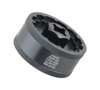 Jiuvaso Estrattore per Movimento Centrale per Bicicletta 5 in 1, Strumento di rimozione del Movimento Centrale, estrattore per pedivella antiruggine per Bici, Grigio