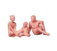 Jiuvaso Famiglia di Tre Miniature di Statuette, Decorazioni per Micro paesaggi, Decorazioni Decorative per Genitori e Bambini, Statue per la Decorazione della, Style E