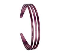 Jiuvaso Fascia per capelli a tre file da donna per capelli lunghi, corti, spessi o sottili, Rosso