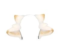 Jiuvaso Fascia per capelli con orecchie di pecora, adorabile copricapo per spettacoli teatrali, Halloween e Carnevale, Cammello Bianco