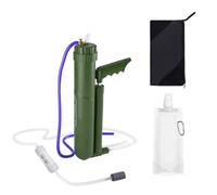Jiuvaso Filtraggio Acqua Portatile con Pompa Manuale E Componenti in Acciaio Inox per Purificazione Acqua in Spedizioni Avventura