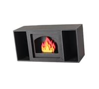 Jiuvaso Forniture per scenari di Simulazione di caminetti per Case delle Bambole, mobili per Micro paesaggi, Mini Ornamenti per Modelli di caminetti, Nero