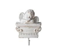 Jiuvaso Gancio da Parete Angioletto Classico Appendiabiti Supporto in Resina con Placca Ornamentale E Motivo Devozionale Adatto per Decorazione Pareti di, MBK008
