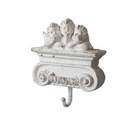 Jiuvaso Gancio da Parete Angioletto Classico Appendiabiti Supporto in Resina con Placca Ornamentale E Motivo Devozionale Adatto per Decorazione Pareti di, MBK004