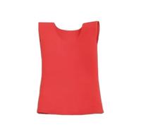 Jiuvaso Gilet Bambola Vestito Top Senza Maniche Vestibilità Aderente Modello Base Maglia Elasticizzata Strato Versatile Adatto per Regalo Amici Giochi , Rosso